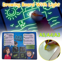 A4 Light Up Drawing Board Draw Sketchpad Board Kids Kids Developing Toy