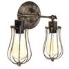 Abat-jour mural industriel vintage en métal Cage applique murale abat-jour sans ampoule