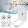 Abattant de WC Soft Couvercle de couvercle de toilette de forme carrée Close Heavy Duty WC Easy Clean