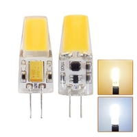 AC / DC12V 2W G4 1508 COB Ampoule Halogène LED Amovible Lampe en Forme de Chandelle