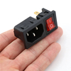 AC 10A 250V 3 broches interrupteur à bascule prise de courant fusible IEC 320 C14 entrée fusible interrupteur connecteur