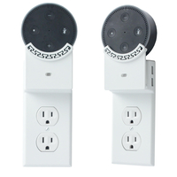 AC 110-250V Support de commutateur de prise murale polyvalent double USB avec veilleuse LED