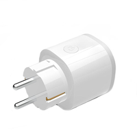 AC100-240V 16A WiFi APP minuterie de surveillance Smart EU prise de courant avec support de lumière de nuit Alexa Google