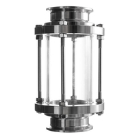 Acier inoxydable 304 verre Tri Tri Clamp Type de vue sanitaire raccord sanitaire