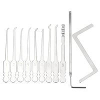 Acier inoxydable Classic Mini outils de déverrouillage à crochet unique pour serrurier
