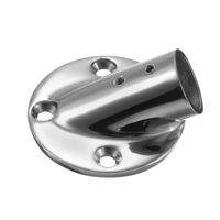 Acier inoxydable de la base 316 de garnitures de tuyaux de balustrade de garde-corps de 30 ° pour le bateau marin