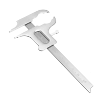 Acier inoxydable dentaire coulissant vernier pied à coulisse matériaux orthodontiques technicien règle dents jauge pour