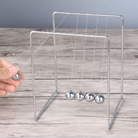 Acier inoxydable Retro Metal Balls Toys Stents en métal Newton Pendulum Balls Décorations ornements de bureau