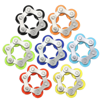 Acier inoxydable Forme de la chaîne de vélo colorée Rotating Fidget Spinner à main EDC Réduire les jouets de stress