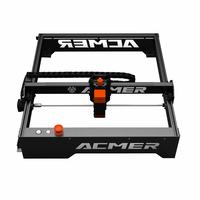 ACMER P1 graveur Laser 10W Laser Cutter Machine à découper haute gravure gravure vitesse 400x410mm zone de gravure pour