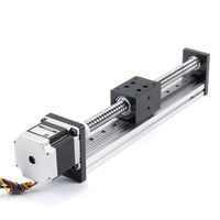 Actionneur linéaire de rail de guide de course de 200mm Vis à billes de 1605 avec moteur de 57mm