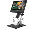 AD209 10" Digital Microscope 3X-200X Magnification 1080P adjustable LCD display for soldering Microscope Repai