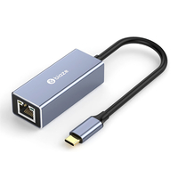 Adaptateur BIAZE KZ14 Type-C à RJ45 Type-C Convertisseur réseau externe 2.5G RJ45 Hub de port réseau Carte réseau filair