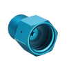 Adaptateur convertit le réservoir de CO2 en raccord mâle standard G1/2 / CGA320 et raccord femelle W21.8 bleu