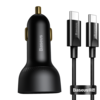 Adaptateur de chargeur de voiture Baseus 100W 2 ports USB PD 100W USB-C PD QC4.0 30W QC3.0 Prise en charge AFC FCP SCP P