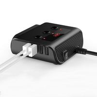 Adaptateur de chargeur de voiture TR12 100W avec interrupteur marche / arrêt 3 prises plus légères