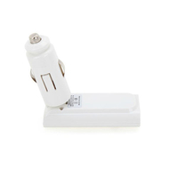 Adaptateur de chargeur de voiture universel avec double port USB rétractable