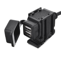 Adaptateur de chargeur double USB pour moto standard Europe 12V-24V 2.1A