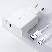 Adaptateur de chargeur USB à charge rapide ROCK 18W QC3.0 pour iPhone XS 11 Pro Huawei P30 Pro Mate 30 Mi9 9Pro avec câb