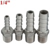 Adaptateur de connecteur de queue de tuyau de barbillon de tuyau de filetage mâle de 1/4 pouce 6mm à 12mm