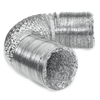 Adaptateur de cuisine de tube de tuyau hydroponique de tuyau de ventilation flexible de 150mm / 4.5 ``