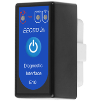 Adaptateur de diagnostic pour scanner de voiture sans fil ELM327 E10 WIFI OBD2