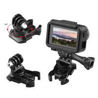Adaptateur de montage à rotation à 360 degrés pour caméra à prise rapide pour GoPro OSMO Xiao Yi la plupart des caméras