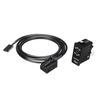 Adaptateur de panneau dinterface USB AUX 12 broches 3.5mm pour BMW Mini Cooper E39 E53 X5 Z4 E85 E86 X3 E83