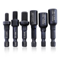 Adaptateur de prise auto-taraudeur Drillpro pour outils de perceuse à percussion avec écrous à insérer de 6mm / 8mm / 10