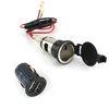 Adaptateur de prise de véhicule double chargeur USB 12V moto auto