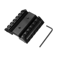 Adaptateur de rail de support de monture de support de rail de support de rail Picatinny déporté à angle double de 45 de