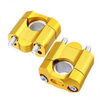 Adaptateur de serrage de montage de guidon 2 pièces 22 & 28mm Alu Dirt Bike ATV universel