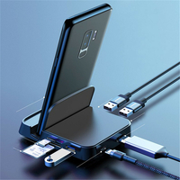 Adaptateur de station daccueil Baseus 7 en 1 Type-C USB-C Hub avec 1 * USB 3.0/2 * USB 2.0/Type-C Port de charge PD