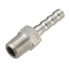 Adaptateur de tuyau de filetage de connecteur de barbillon de queues de tuyau dacier inoxydable de 1/8 pouce BSPT