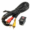 Adaptateur de voiture universel pour voiture 3.5mm 3 RCA AUX USB pour montage encastré dans le tableau de bord