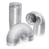 Adaptateur en aluminium flexible de tuyau dévent de dessiccateur de conduit de ventilation dair non isolé flex