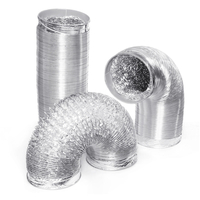 Adaptateur en aluminium flexible de tuyau dévent de dessiccateur de conduit de ventilation dair non isolé flex