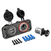 Adaptateur secteur chargeur de voiture USB double répartiteur de prise de voiture 12V 24V