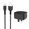 Adaptateur secteur chargeur HOCO C70B UK QC3.0 avec câble Type-C pour tablette Smartphone