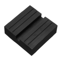 Adaptateur universel de garde de bloc de levage de chariot à glissière en caoutchouc de voiture noire dascenseur