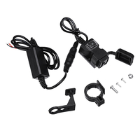 Adaptateur universel de prise de guidon de chargeur moto étanche USB double 9-90V