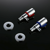 Adaptateur universel deau froide chaude de déviateur de douche de valve dangle de cuivre pour le robinet de sa