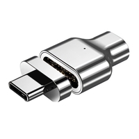 Adaptateur USB C magnétique 24 broches vers adaptateur de convertisseur USB C 3.1 Prise en charge USB PD 100W Charge rap
