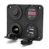 Adaptateur USB double chargeur et prises et panneau de commutation numérique
