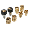 Adaptateurs rapides pour laveuse à haute pression Métrique M22-14 Femelle à 3/8 "Fiche 3/4" Femelle à 1/2 "Connecteur ra