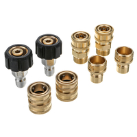 Adaptateurs rapides pour laveuse à haute pression Métrique M22-14 Femelle à 3/8 "Fiche 3/4" Femelle à 1/2 "Connecteur ra