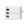 AiNaU 3 ports USB 3A QC3.0 chargeur de voyage mural américain pour iphoneX 8 / 8Plus Samsung S8 Letv 6 mi5 mi
