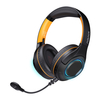 AirAux AA-ER6 bluetooth V5.2 casque sans fil 40mm pilote dynamique basse effet RGB lumière casque avec micro détachable