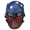 Airsoft Paintball Mask Full Face Skull Skeleton Metal Mesh Eye Game Garde de sécurité