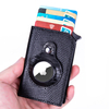 Airtag Hommes Portefeuille Carte De Visite Livre Multifonctionnel RFID Lézards Motif Portefeuille En Cuir avec Porte-Car